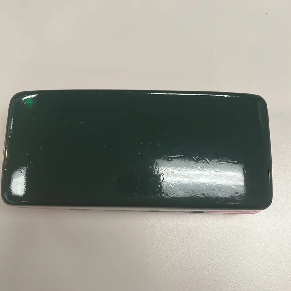 Kate Spade Green & Pink Eyeglass /Sunglass Large Case preowned